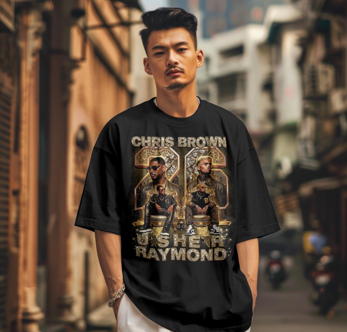 26 Usher & Chris Brown Concert T-Shirt