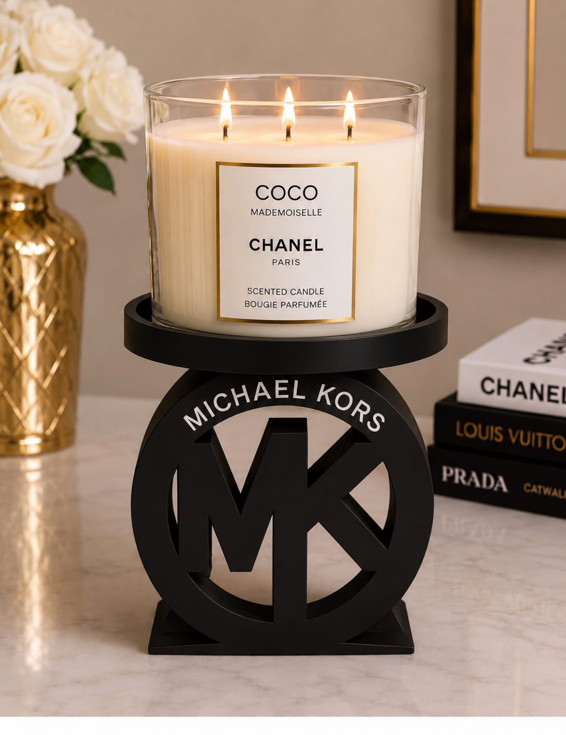 MK INSPIRED LUXURY CANDLE HOLDER