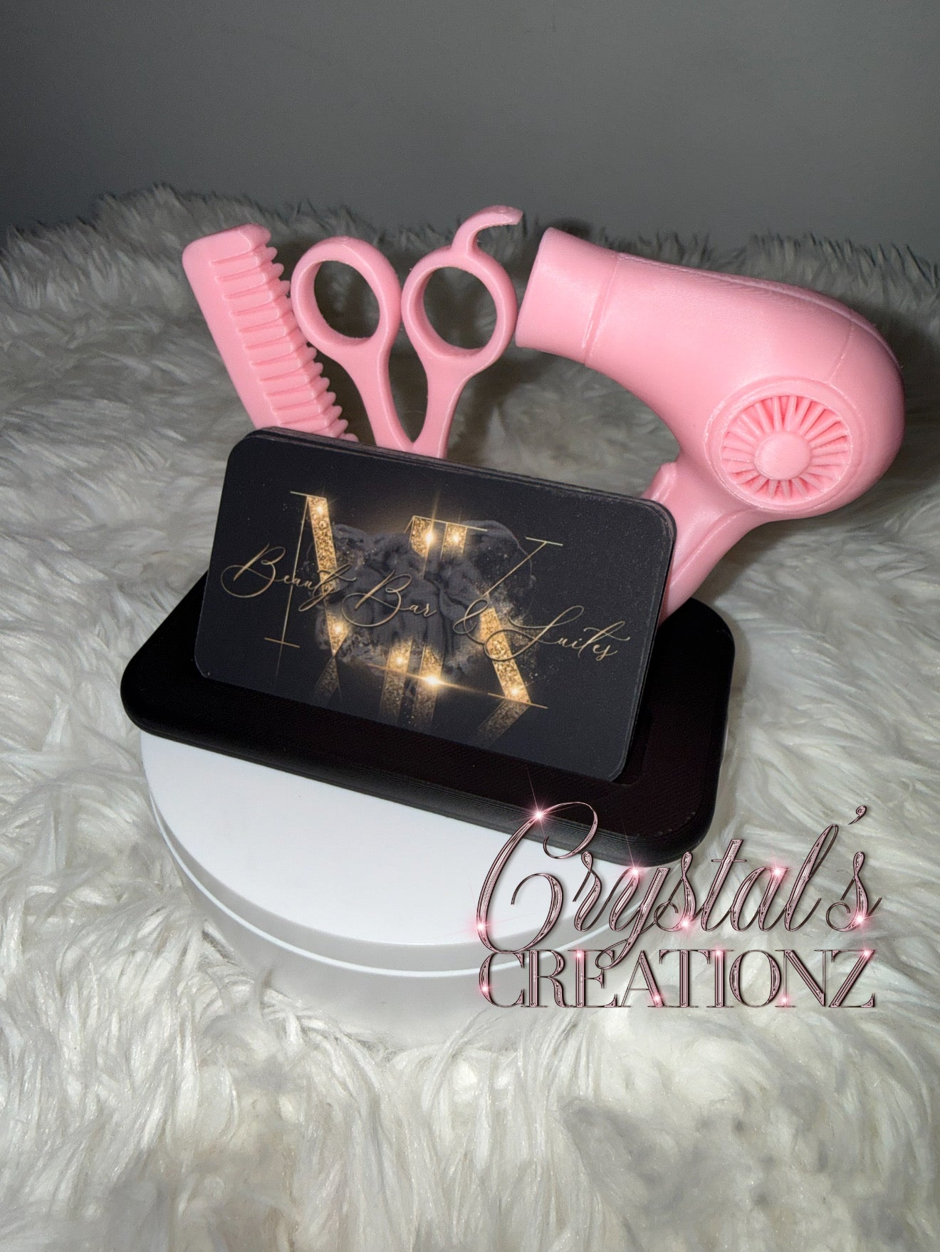 3D Hairstylist Business Card Holder