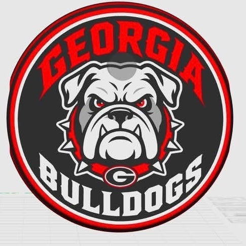 🏈 Georgia Bulldogs 3D Printed Can Holder
