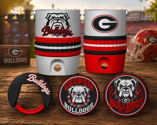 🏈 Georgia Bulldogs 3D Printed Can Holder