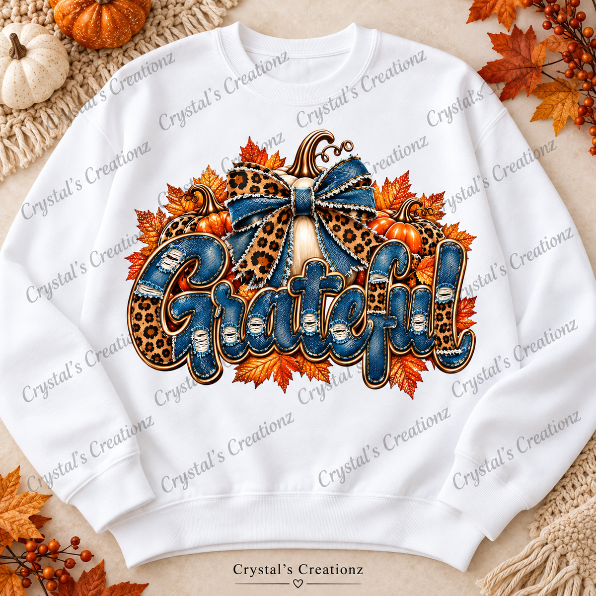 Thankful, Grateful, Blessed Sweatshirt