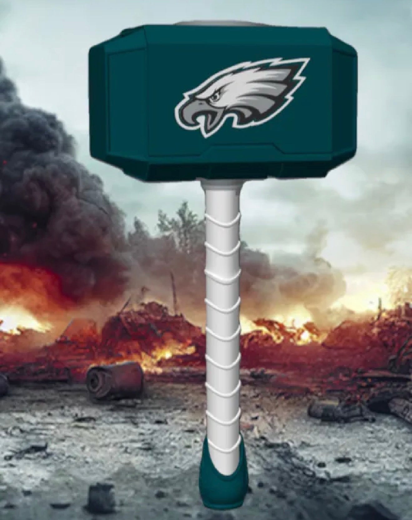 Philadelphia Eagles Thors Hammer, 3D printed