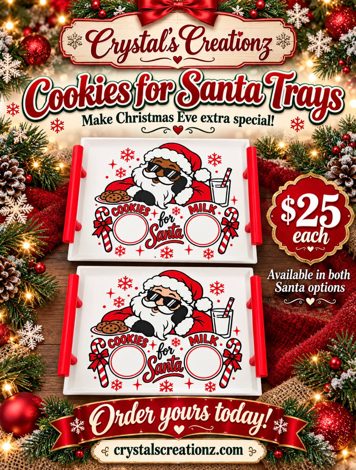Cookies for Santa Tray