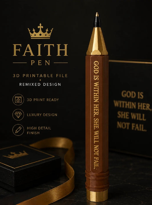 ✝️ Faith Pen – “God Is Within Her” Luxury Pen