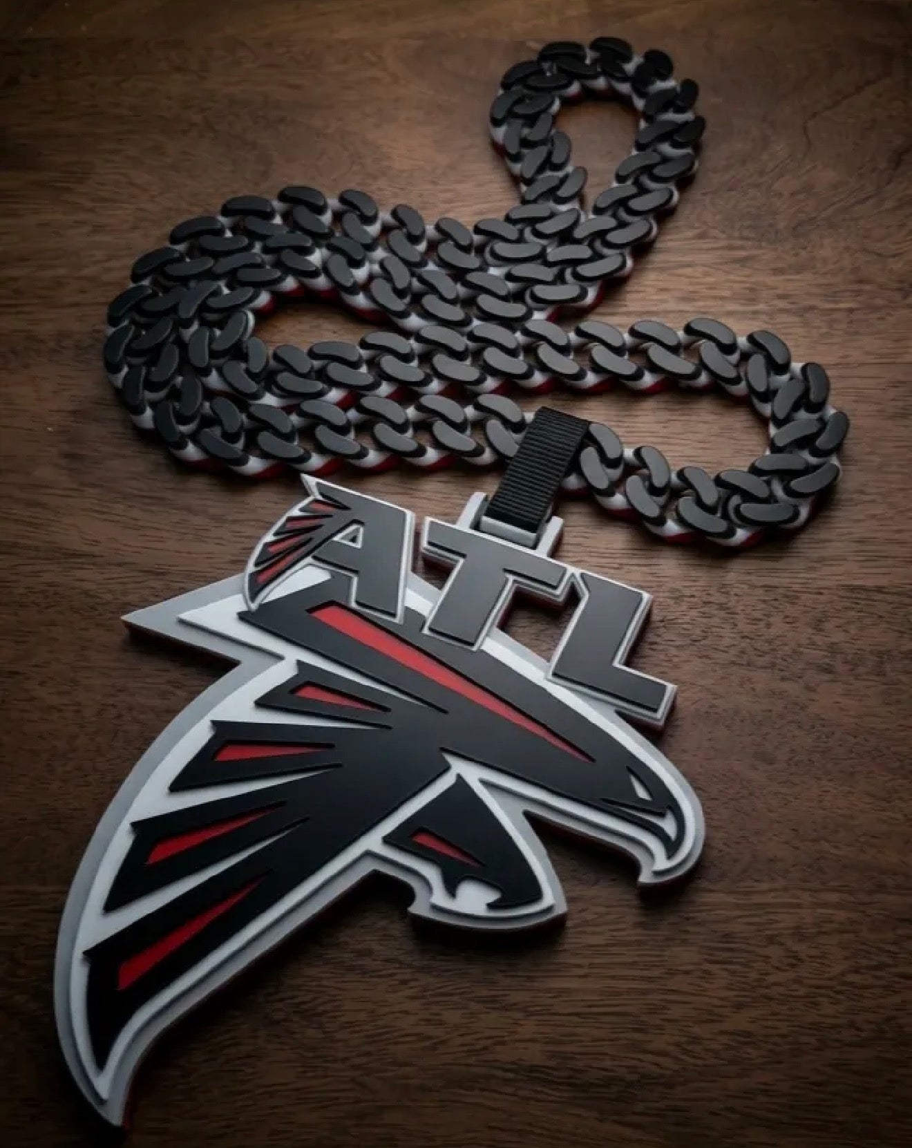 ATL FALCONS HYPE CHAIN, 3D Printed