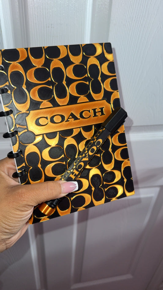 Coach-Inspired Jumbo Pen & A5 Refillable Journal Set