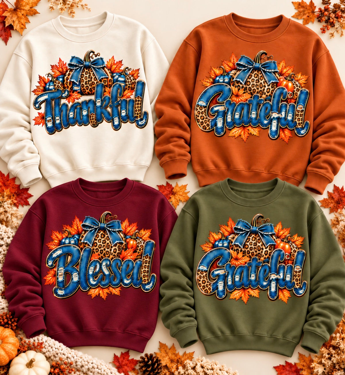 Thankful, Grateful, Blessed Sweatshirt